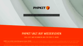 What Phpkit.com website looked like in 2018 (5 years ago)