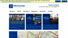 What Parcheggipadova.it website looked like in 2018 (5 years ago)