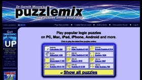 What Puzzlemix.com website looked like in 2018 (5 years ago)