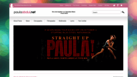What Paula-abdul.net website looked like in 2018 (5 years ago)