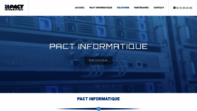 What Pactinfo.fr website looked like in 2018 (5 years ago)