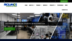 What Prolianceautomation.com website looked like in 2018 (7 years ago)