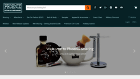 What Phoenixshaving.com website looked like in 2018 (5 years ago)