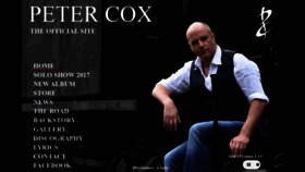 What Peter-cox.org website looked like in 2018 (5 years ago)