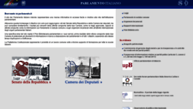 What Parlamento.it website looked like in 2018 (5 years ago)