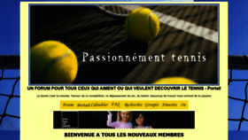 What Passionnementtennis.com website looked like in 2018 (5 years ago)