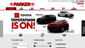 What Parkertoyota.com website looked like in 2018 (5 years ago)