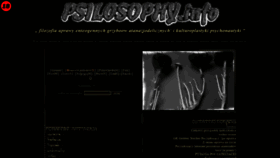 What Psilosophy.info website looked like in 2018 (5 years ago)