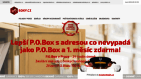 What Poboxy.cz website looked like in 2018 (5 years ago)