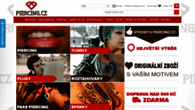 What Piercing.cz website looked like in 2018 (5 years ago)