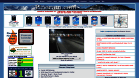 What Pinecam.com website looked like in 2018 (5 years ago)