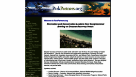 What Parkpartners.org website looked like in 2018 (5 years ago)