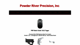 What Powderriverprecision.com website looked like in 2018 (5 years ago)