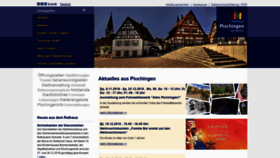 What Plochingen.de website looked like in 2018 (5 years ago)
