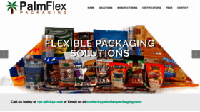 What Palmflexpackaging.com website looked like in 2018 (5 years ago)