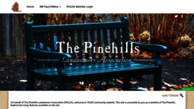 What Pinehills.net website looked like in 2018 (5 years ago)