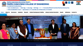 What Pccoepune.com website looked like in 2018 (7 years ago)