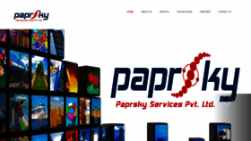 What Paprskyservices.com website looked like in 2018 (5 years ago)