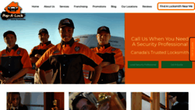 What Popalock.ca website looked like in 2018 (5 years ago)