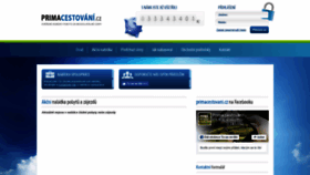 What Primacestovani.cz website looked like in 2018 (5 years ago)