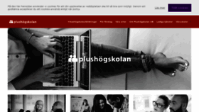 What Plushogskolan.se website looked like in 2018 (5 years ago)
