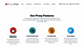 What Proxyfish.com website looked like in 2018 (5 years ago)