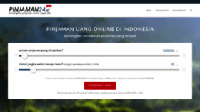 What Pinjaman24.id website looked like in 2018 (5 years ago)