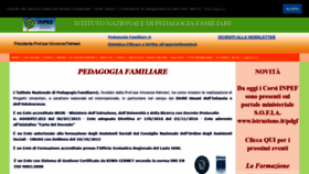 What Pedagogiafamiliare.it website looked like in 2018 (5 years ago)