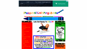 What Preschoolcoloringbook.com website looked like in 2018 (5 years ago)