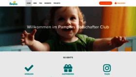 What Pampersbotschafter.de website looked like in 2018 (5 years ago)