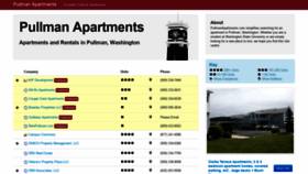 What Pullmanapartments.com website looked like in 2018 (5 years ago)