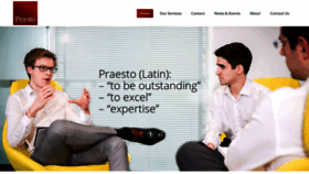 What Praestoconsulting.com website looked like in 2018 (5 years ago)