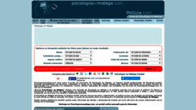 What Psicologosenmalaga.com website looked like in 2018 (5 years ago)