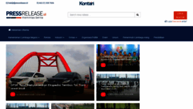 What Pressrelease.kontan.co.id website looked like in 2018 (5 years ago)