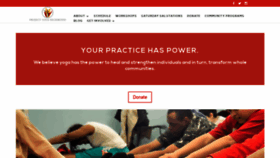 What Projectyogarichmond.org website looked like in 2018 (6 years ago)