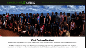 What Pentravelcareers.co.za website looked like in 2018 (5 years ago)