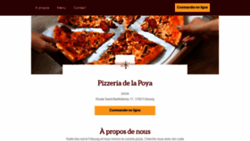 What Pizzeria-de-la-poya.ch website looked like in 2018 (5 years ago)