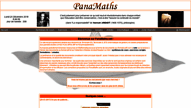 What Panamaths.net website looked like in 2018 (5 years ago)
