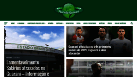 What Planetaguarani.com.br website looked like in 2018 (5 years ago)