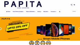 What Papita.ae website looked like in 2018 (5 years ago)