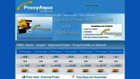 What Proxyaqua.com website looked like in 2018 (5 years ago)