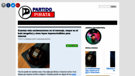 What Partidopirata.cl website looked like in 2018 (5 years ago)