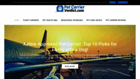 What Petcarrierverdict.com website looked like in 2018 (5 years ago)