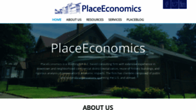 What Placeeconomics.com website looked like in 2018 (5 years ago)