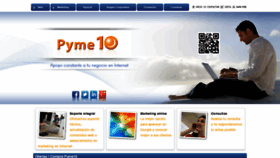 What Pyme10.com website looked like in 2018 (5 years ago)