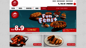 What Pizzahut.om website looked like in 2018 (5 years ago)