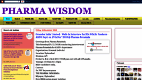 What Pharmawisdom.co.in website looked like in 2018 (5 years ago)