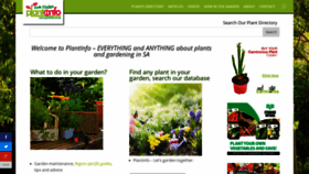 What Plantinfo.co.za website looked like in 2018 (5 years ago)