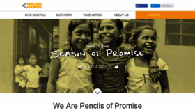 What Pencilsofpromise.org website looked like in 2018 (5 years ago)