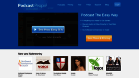 What Podcastpeople.com website looked like in 2018 (5 years ago)